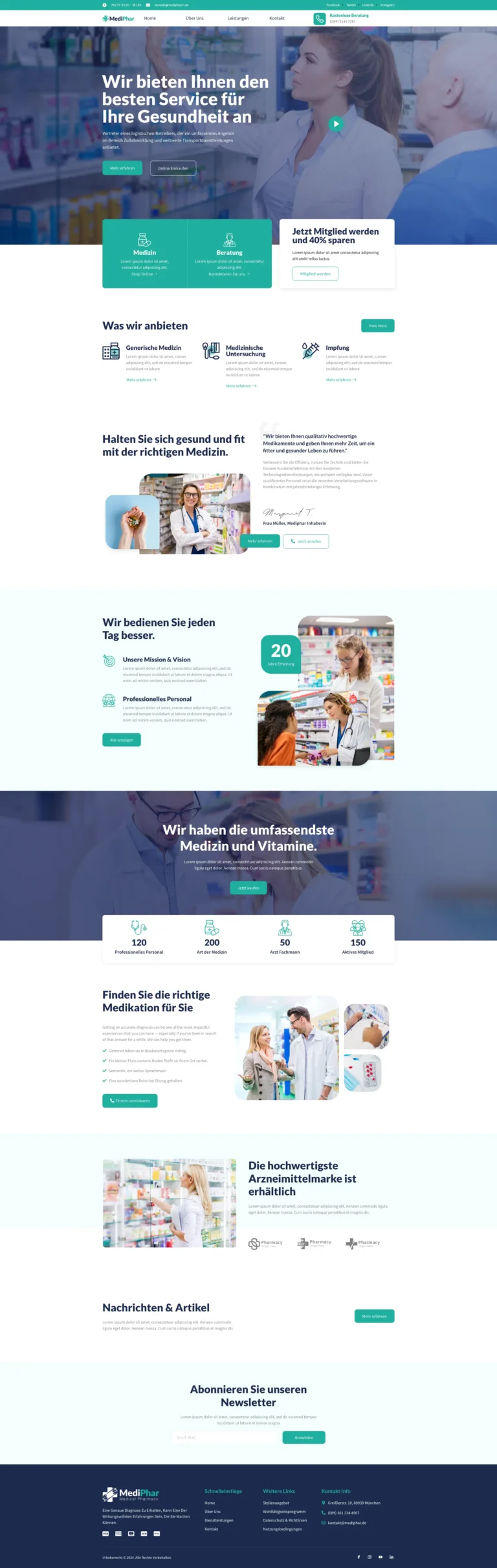 Webdesign fuer Apotheken