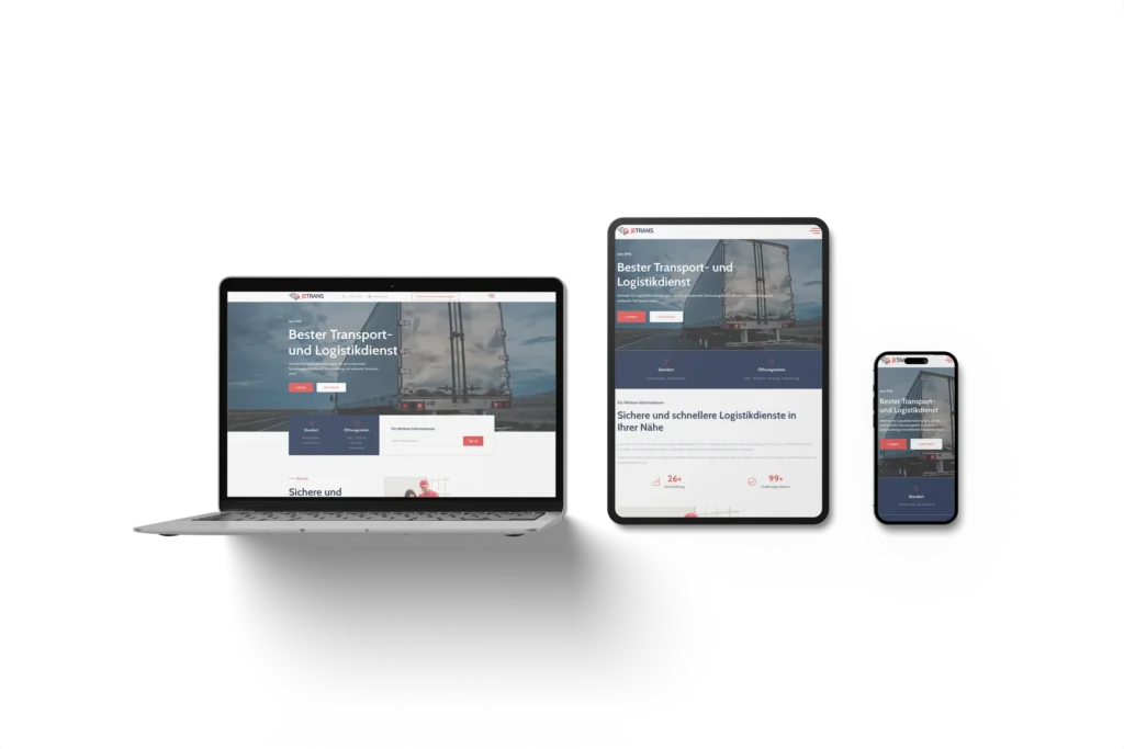 Website fuer Logistikunternehmen