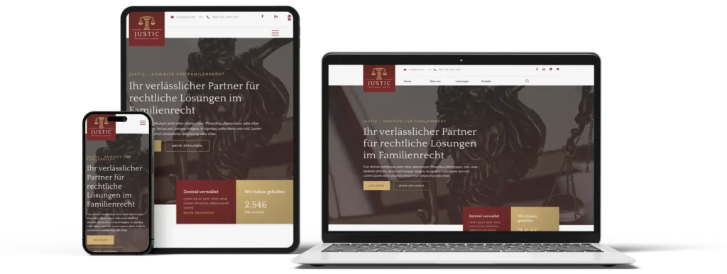 Webdesign für Rechtsanwälte Familienrecht