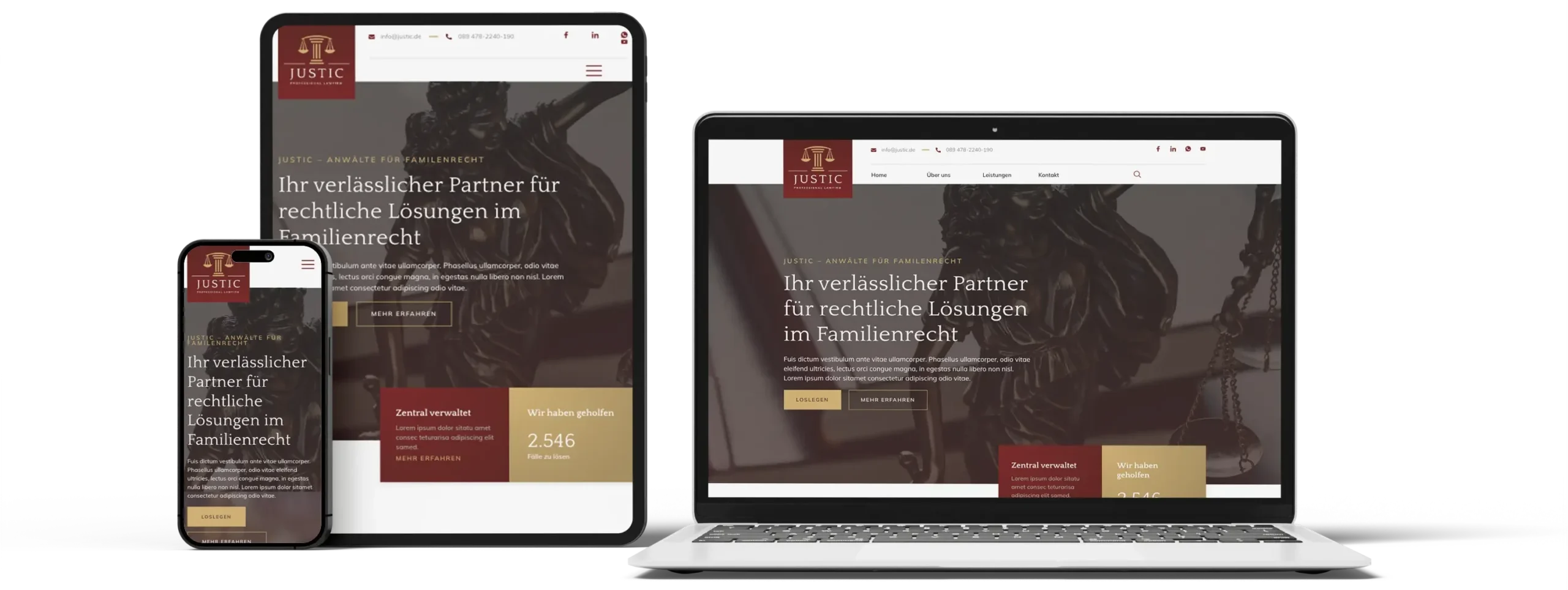 Webdesign für Rechtsanwälte Familienrecht