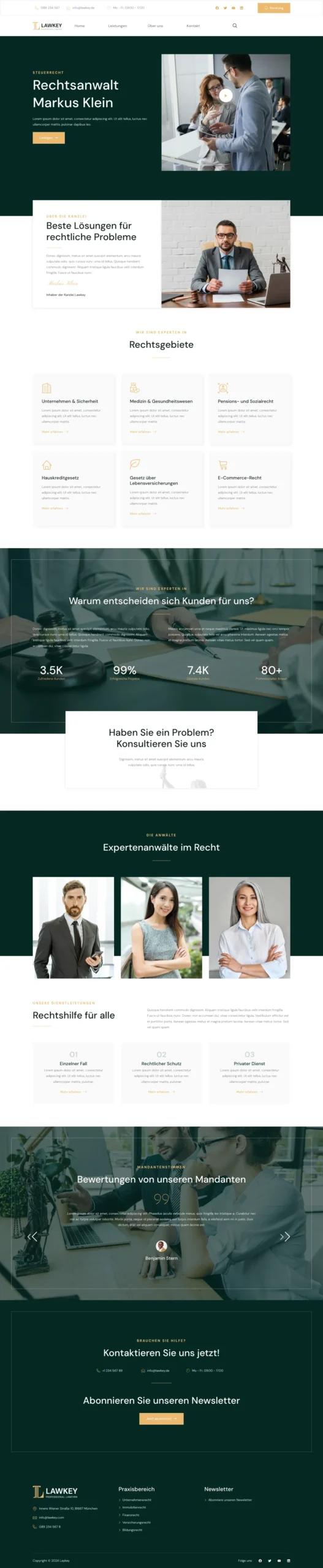 Webdesign für Rechtsanwälte Steuerrecht