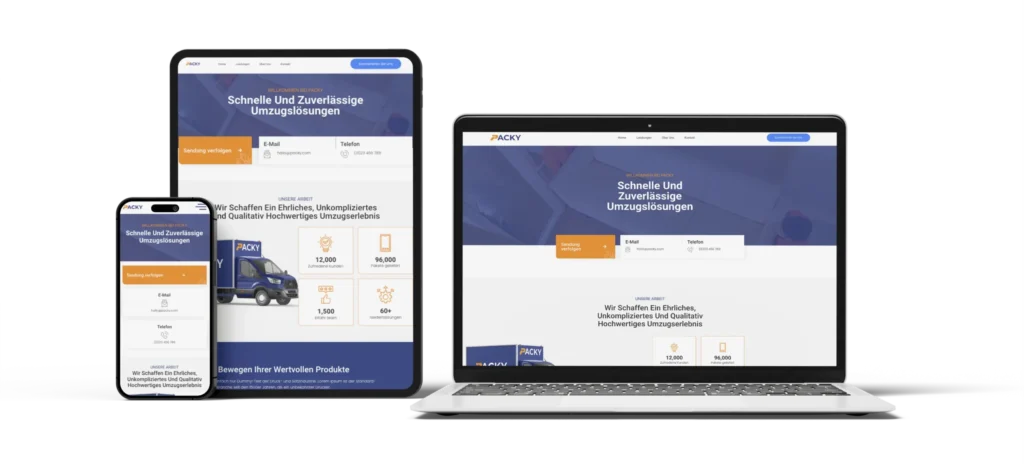 Website fuer Logistikunternehmen
