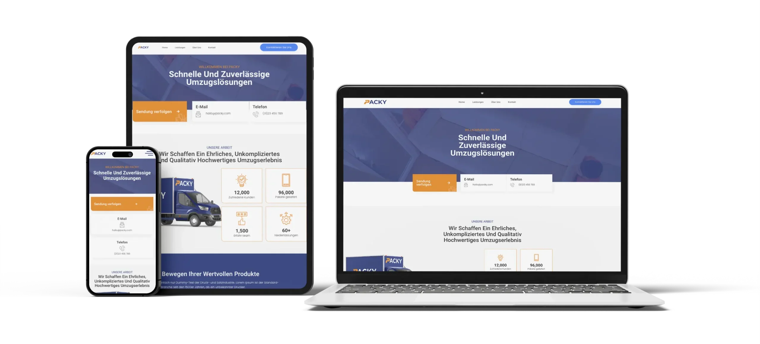 Website fuer Logistikunternehmen