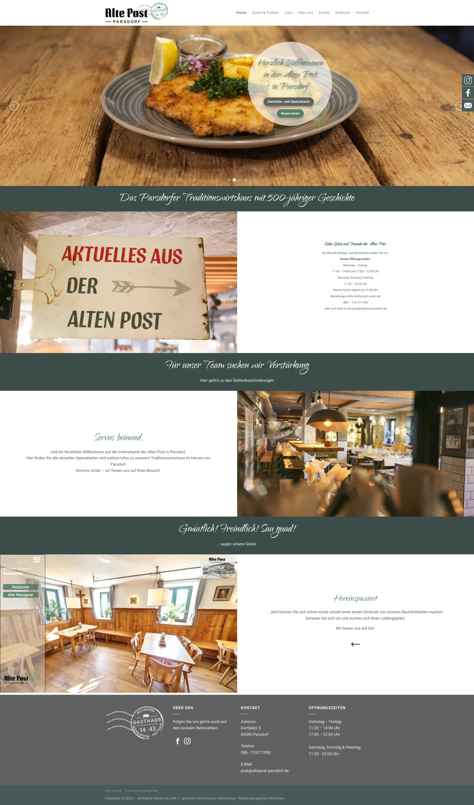 Website für Restaurant erstellen