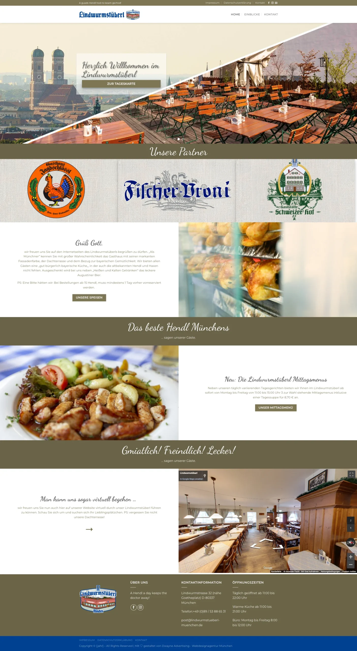 Website für Restaurant erstellen