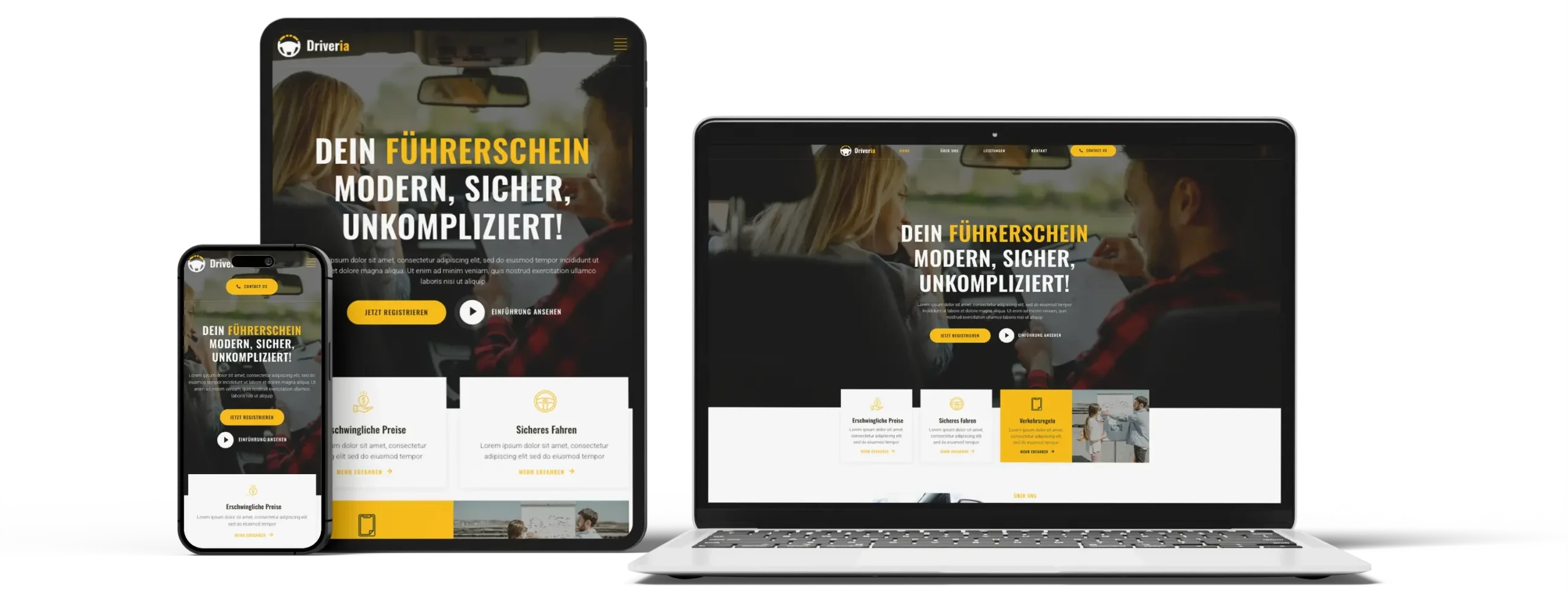 webdesign für fahrschulen