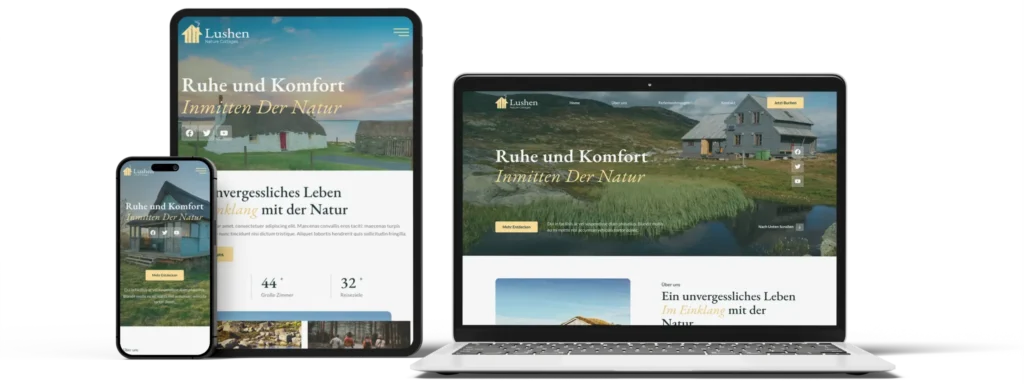 Website für Ferienwohnung