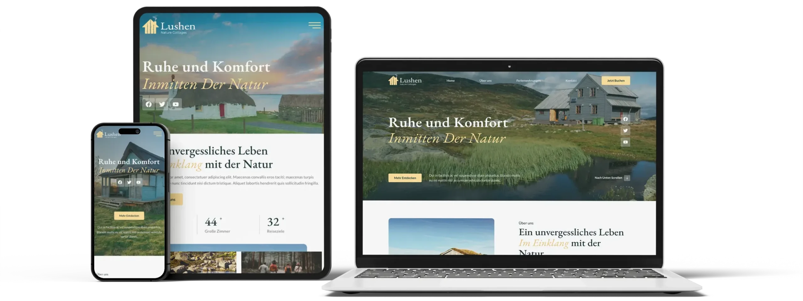Website für Ferienwohnung