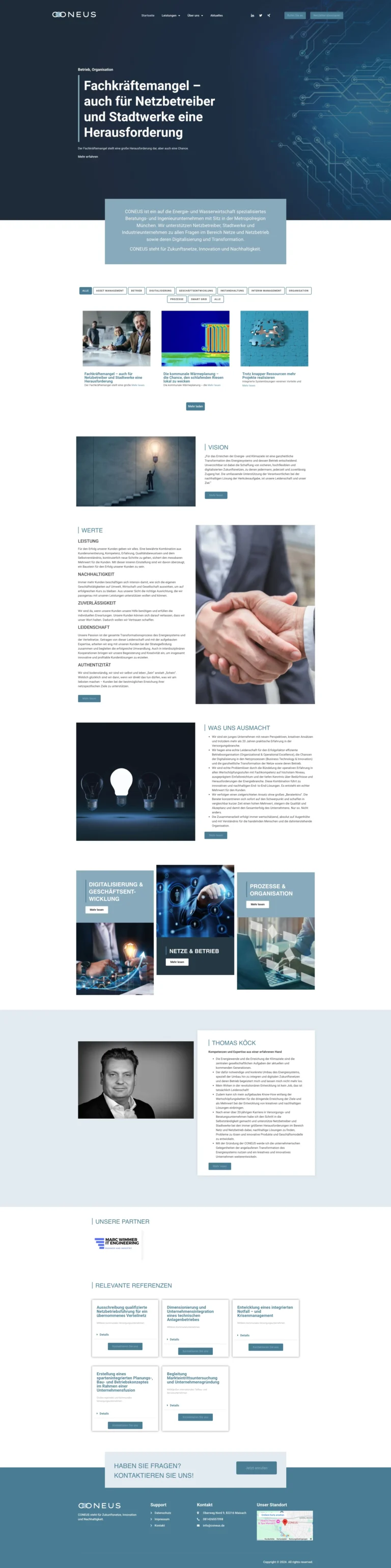 website für unternehmen