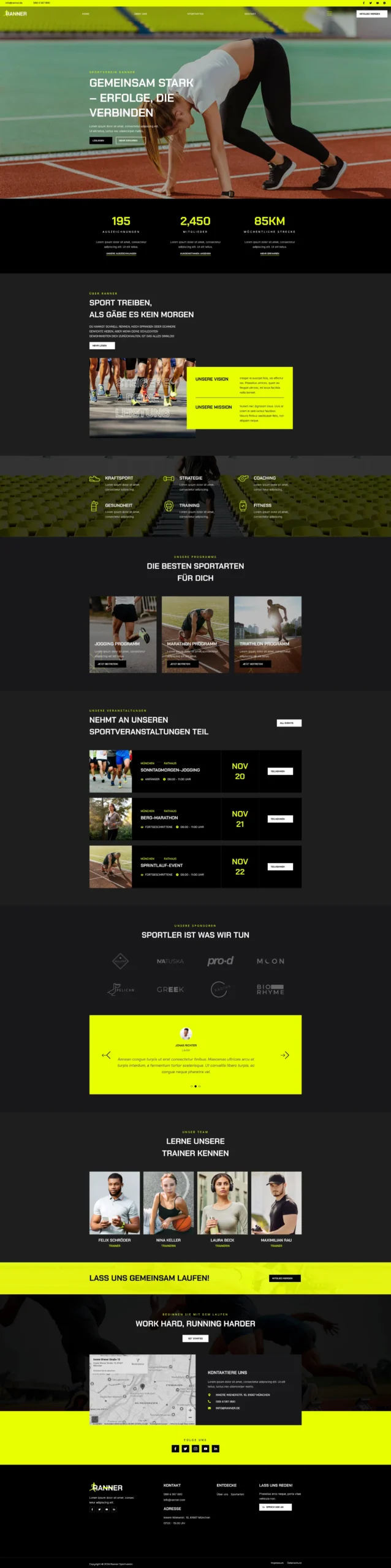 Website für Vereine