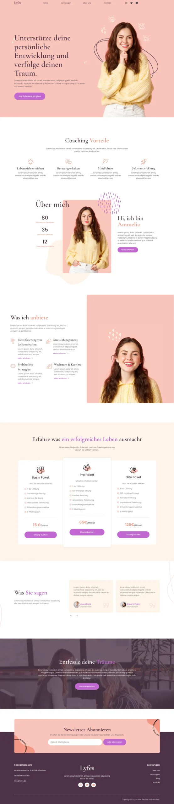 webdesign für coaches